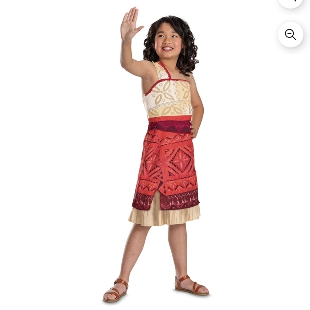 Disney Moana 2 Child Costume Dress - Moana - Girls' Size Small (6/6X) by Rubie's